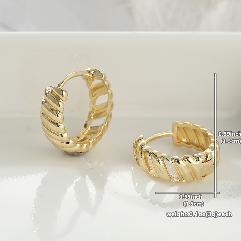 Women's Retro Hip-Hop Round Earrings, Simple Accessory
